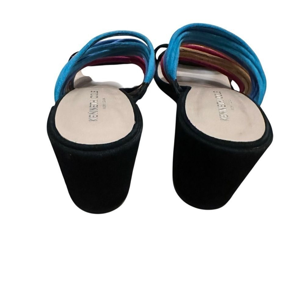 Kenneth Cole Hannon Strappy Sandals Mule Heel 7.5 - Picture 5 of 8